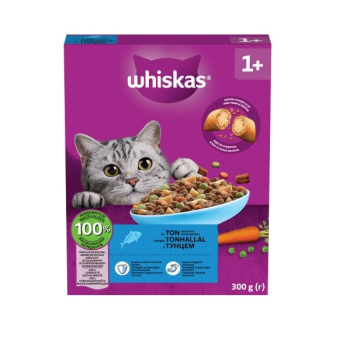 Купити Корм 300 г Whiskas сухий для дорослих котів з тунцем м/уп у АТБ Market