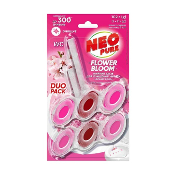 Купить Мийний засіб для очищення унітазу 2*51г Neo Pure в асорт. Citrus/Flower/Aquatic/Blackberry в АТБ Market