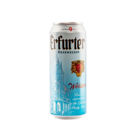 Пиво ERFURTER HEFEWEIZEN светлое нефильтрованное Германия 5%, 0,5л