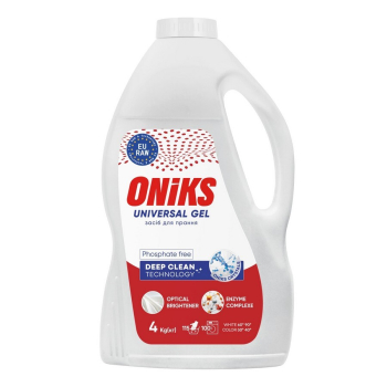 Купити Засіб рідкий для прання 4кг GEL COLOR/UNIVERSAL ONIKS  у АТБ Market