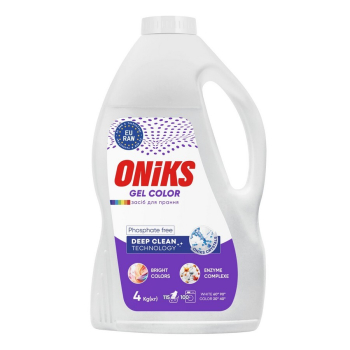 Купити Засіб рідкий для прання 4кг GEL COLOR/UNIVERSAL ONIKS  у АТБ Market