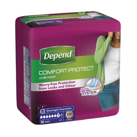 Підгузники-труси для дорослих 10шт Depend Normal M 70-105 см м/уп