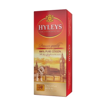 Купить Чай (25 ф/п Х 2г) Hyleys чорний цейлонський байховий Англійський Королівський дрібний к/уп в АТБ Market