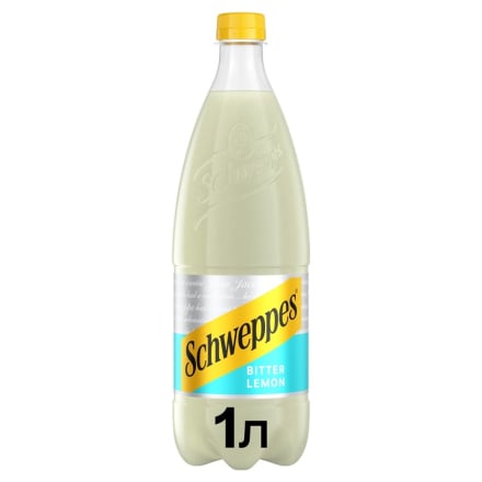 Напій 1л Schweppes Bitter lemon безалкогольний сильногазований