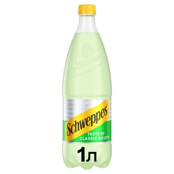 Купить Напиток 1 л Schweppes Classic Mojito безалкогольный сокосодержащий сильногазированный в АТБ Market