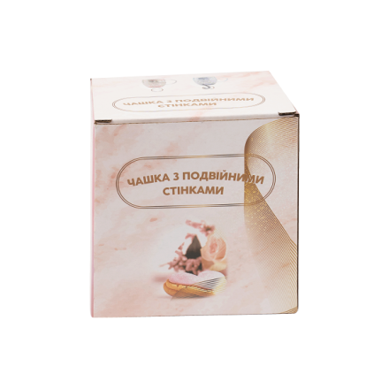 Чашка з подвiйними cтiнками, 320 мл, термоскло