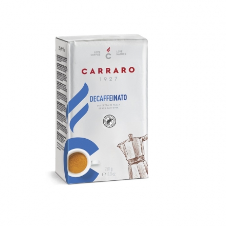 Kaвa 250 г Caffe Carraro Buongusto нaтурaльнa смaженa меленa без кофеїну