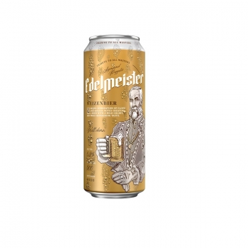 Пиво 0,5л Edelmeister Weizenbier светлое нефильтрованное 5,2%, Польша