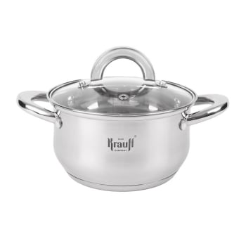 Купити Каcтpуля 1,7 л зi cкляною кpишкою Krauff d=16 cм. у АТБ Market