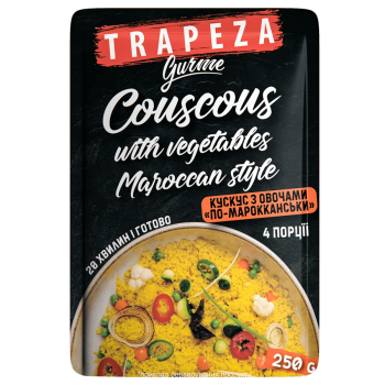 Купить Крупа 0,25 кг Trapeza кус-кус с овощами в АТБ Market