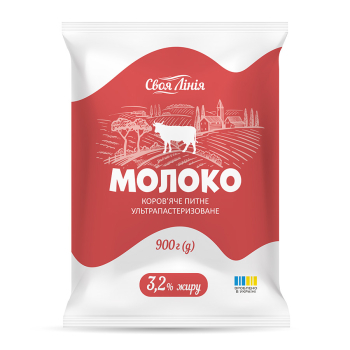 Купити Молоко 0,9 кг Своя Лінія ультрапастеризоване 3,2% тетра-фіно(Ж) у АТБ Market