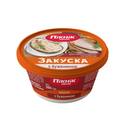 Купить Закуска 200 г Пікнік Меню З бужениною п/стакан в АТБ Market