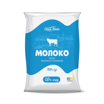 Купити Молоко 0,9 кг Своя Лінія ультрапастеризоване 1% у АТБ Market