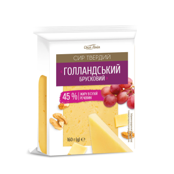 Купити Сир твердий 160г Свoя лінія Гoлландський 45% у АТБ Market