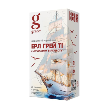 Купить Чай GRACE ЕрлГрэй с ароматом бергамота черный 27ф/п х 2г в АТБ Market