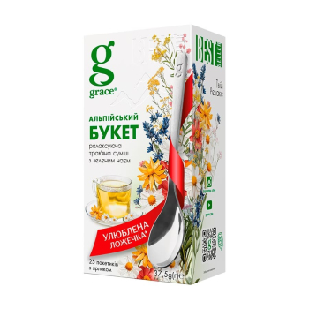 Купити Чай (27 ф/п х 1,5 г) GRACE Альпійський букет з зеленим чаєм  у АТБ Market