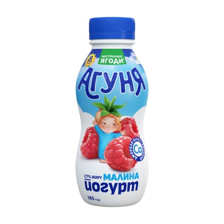 Купить Йогурт 185 г Агуня Малина 2,7% п/бут в АТБ Market