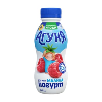 Купить Йогурт 185 г Агуня Малина 2,7% п/бут в АТБ Market