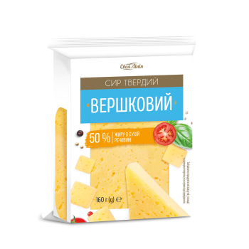 Купить Сир твердий 160 г Свoя лінія Вершковий 50% флoу-пак в АТБ Market