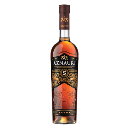 Коньяк 0,5 л Азнаурі п'ять зірочок 40% об ск/бут Україна