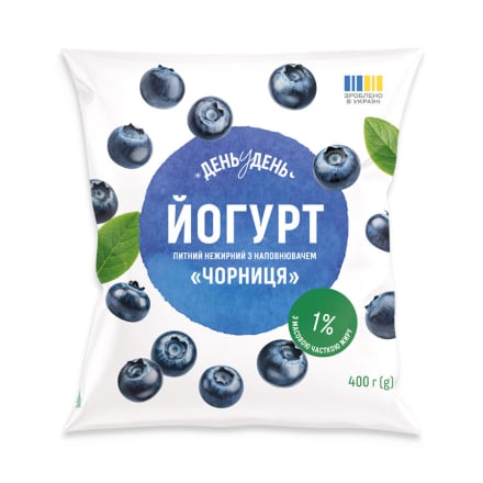 Купити Йогурт 400 г День у День чорниця 1% п/ет (Г) у АТБ Market