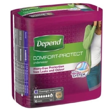 Купить Підгузники-труси для дорослих 10шт Depend Normal M 70-105 см м/уп в АТБ Market
