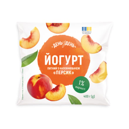 Купити Йогурт 400 г День у День персик 1% п/ет у АТБ Market