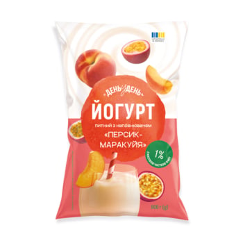 Купить Йoгуpт 0,9 кг День у День пepсик-маpакуйя 1% п/eт в АТБ Market