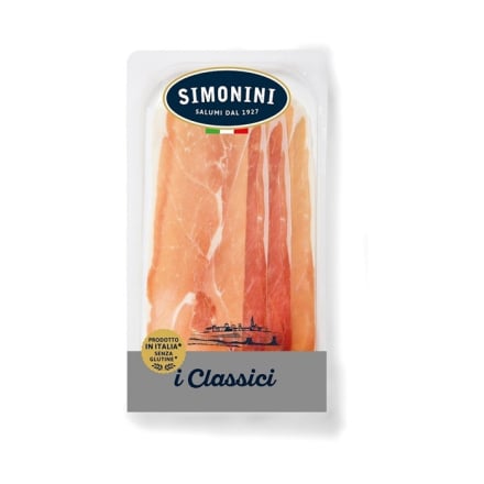 Купить Шинка 80 г Simonini Прошуто сиров'ялена нарізка газ/уп, Італія в АТБ Market