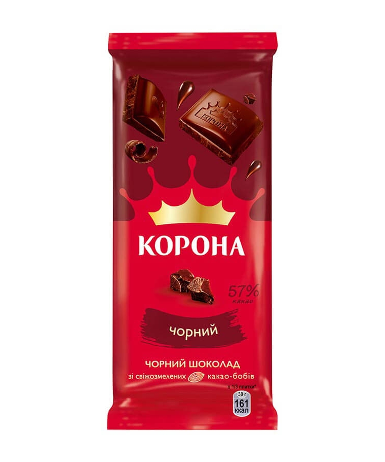 Шоколад 85г Корона чорний