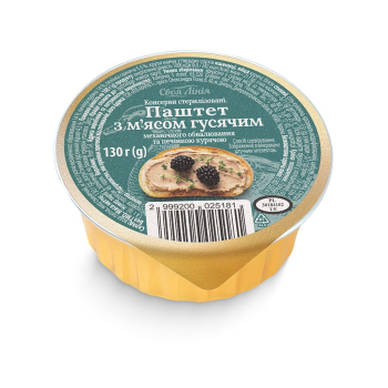 Купить Паштет 130 г Своя Лінія з м'ясом гусячим ламістер в АТБ Market