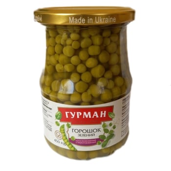 Купить Горошок 450 г Гурман зелений ск/б в АТБ Market
