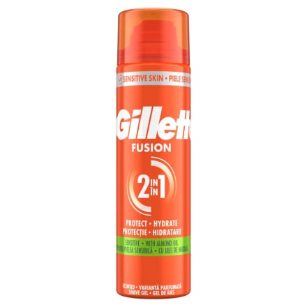 Купити Гель для гоління 200мл Gillette Fusion для чутливої шкіри аерозоль у АТБ Market