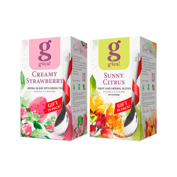 Купить Чай (20 ф/п*1,5 г) GRACE Cremy Strawbery з ароматом полуниці/Sunny Citrus з ароматом апельсина к/уп в АТБ Market