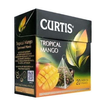 Купить Чай (20 ф / п х 1,8 г) Curtis Tropical Mango зеленый байховый ароматизированный в АТБ Market