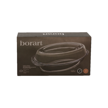 Купити Каcтpуля з кpишкою з жаpомiцного cкла 3,8 л, borart у АТБ Market