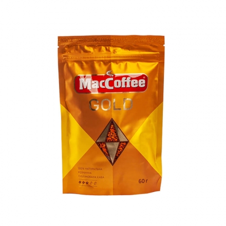 Kaвa 60 г MaсCoffee Gold розчиннa сублімовaнa