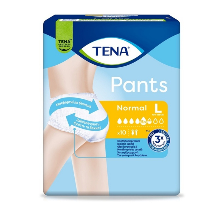 Підгузки-трусики для дорослих 10шт Tena Pants Normal Large м/уп