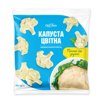 Купить Капуста цветная 400г Своя Лінія быстрозамороженная в АТБ Market