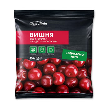 Купити Вишня 400 г Своя Лінія б/к швидкозаморожена (P) п/ет у АТБ Market