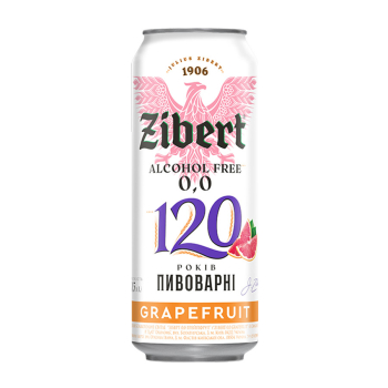 Купити Пиво безалкогольне 0,5 л Zibert Grapefruit ж/б у АТБ Market