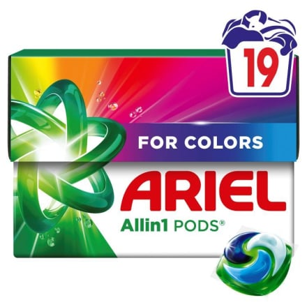 Купити Засіб миючий синтетичний 19 шт Ariel Color рідкий в розчинних капсулах п/уп у АТБ Market