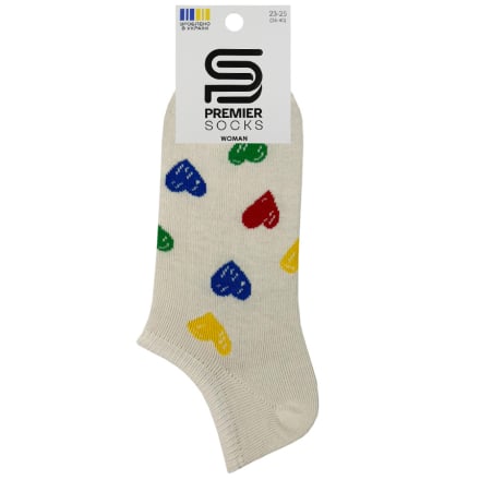 Купити Шкарпетки жіночі 1параPremierSocks ультракороткий/вкорочений пагомілок з малюнками,без/уп у АТБ Market
