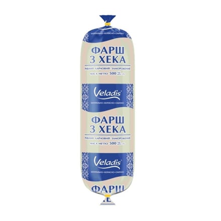 Купити Фарш 0,5 кг Veladis з хека заморожений у АТБ Market