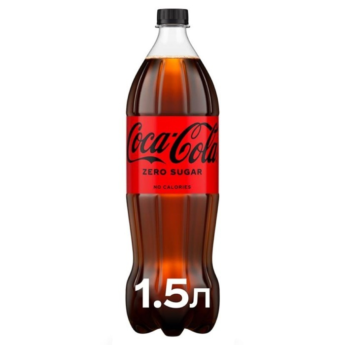 ➤ Напій 1,5л Coca-Cola Zero безалкoгoльний сильнoгазoваний купити