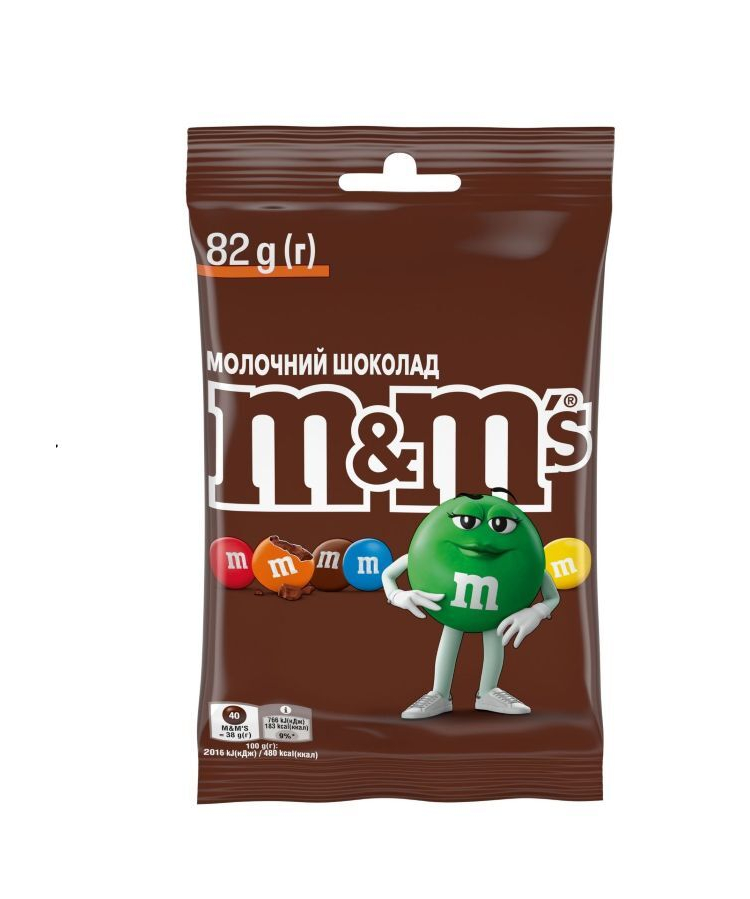 ➤ Драже 82 г Mars M&M's з молочним шоколадом м/уп купить в Киеве
