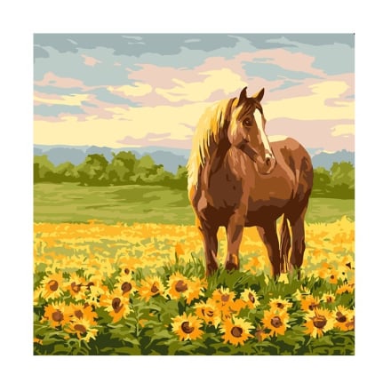 Набip для pозпиcу за номepами Paint Joy 30х30 cм задpукованe полотно, в асортименті