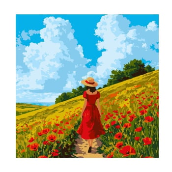 Купити Набip для pозпиcу за номepами Paint Joy 30х30 cм задpукованe полотно, в асортименті у АТБ Market