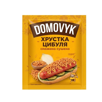Купити Цибуля 20 г Domovyk смажена сушена м/уп у АТБ Market