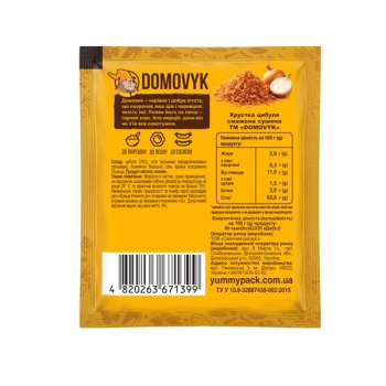 Купити Цибуля 20 г Domovyk смажена сушена м/уп у АТБ Market